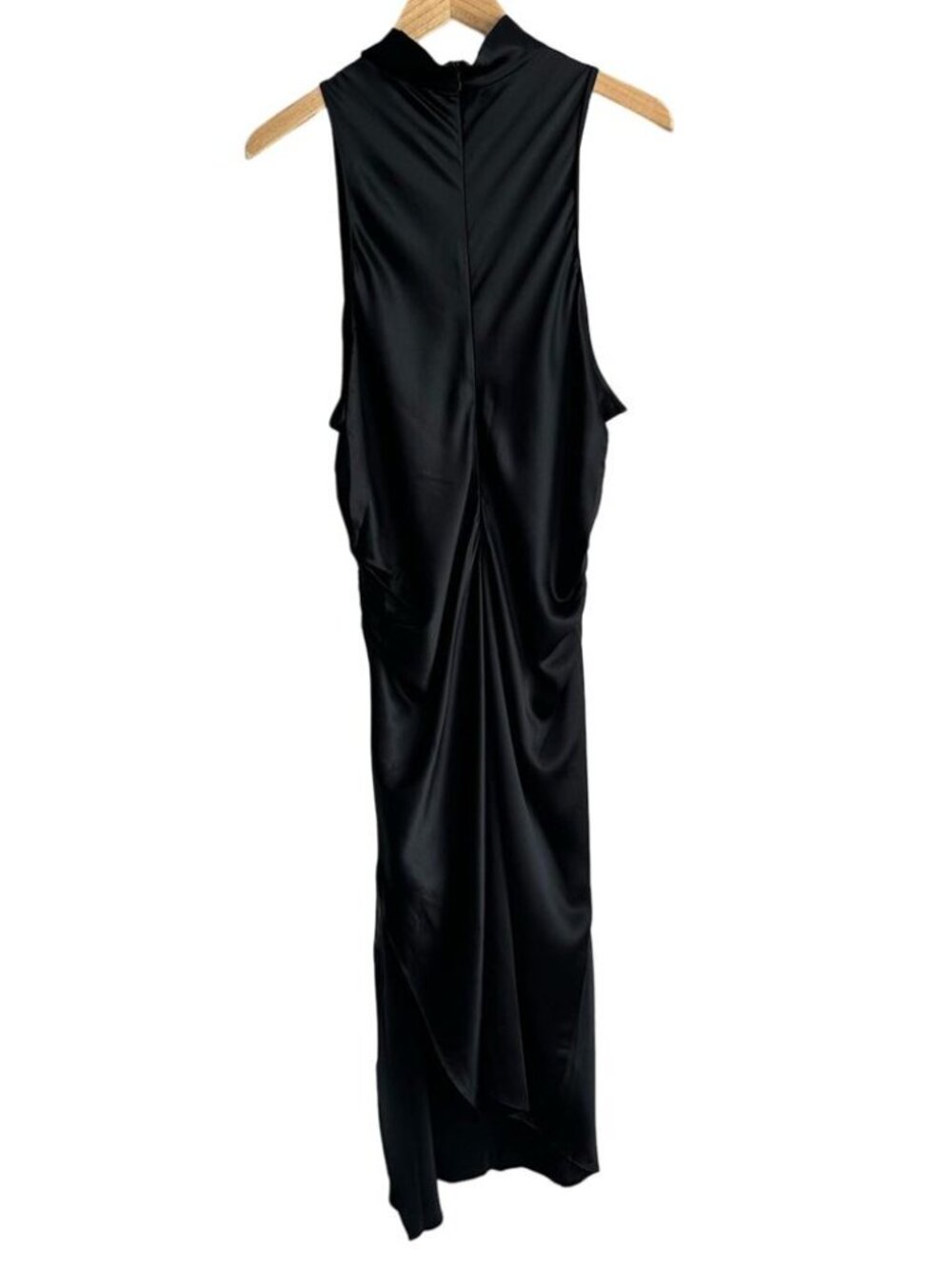Banana Republic Eclipse Silk Midi Dress Black XL - Picture 7 of 10
